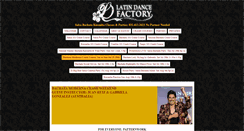 Desktop Screenshot of latindancefactory.com