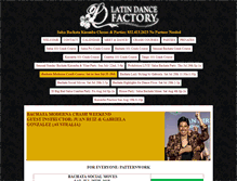 Tablet Screenshot of latindancefactory.com